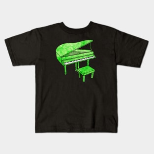 Lime Piano Kids T-Shirt